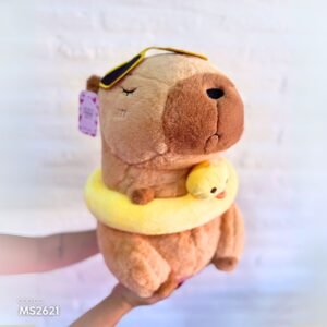 Peluche Capibara con inflador de patito