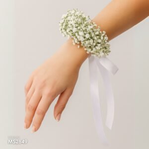 Brazalete de gipsofilas