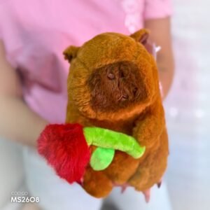 Peluche Capibara con flor
