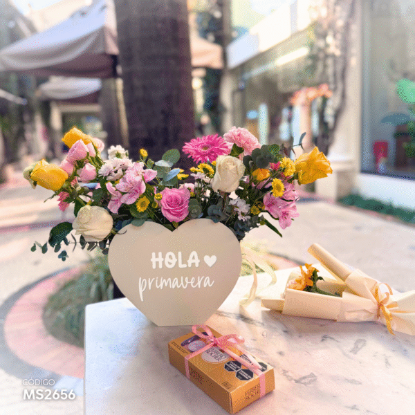 Heartbox Olivia - Box de Flores amarillas - Image 3