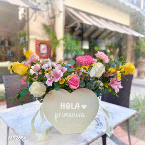 Heartbox Olivia - Box de Flores amarillas