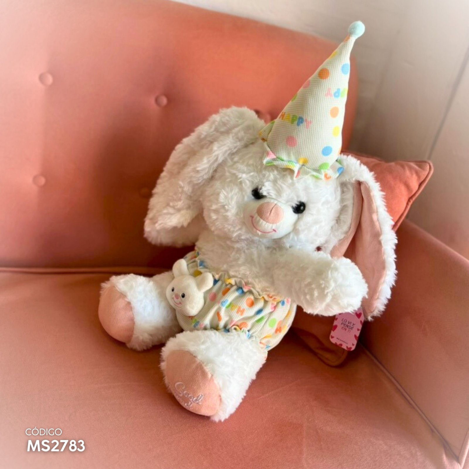 Peluche Conejo Feliz Cumpleaños - Image 2