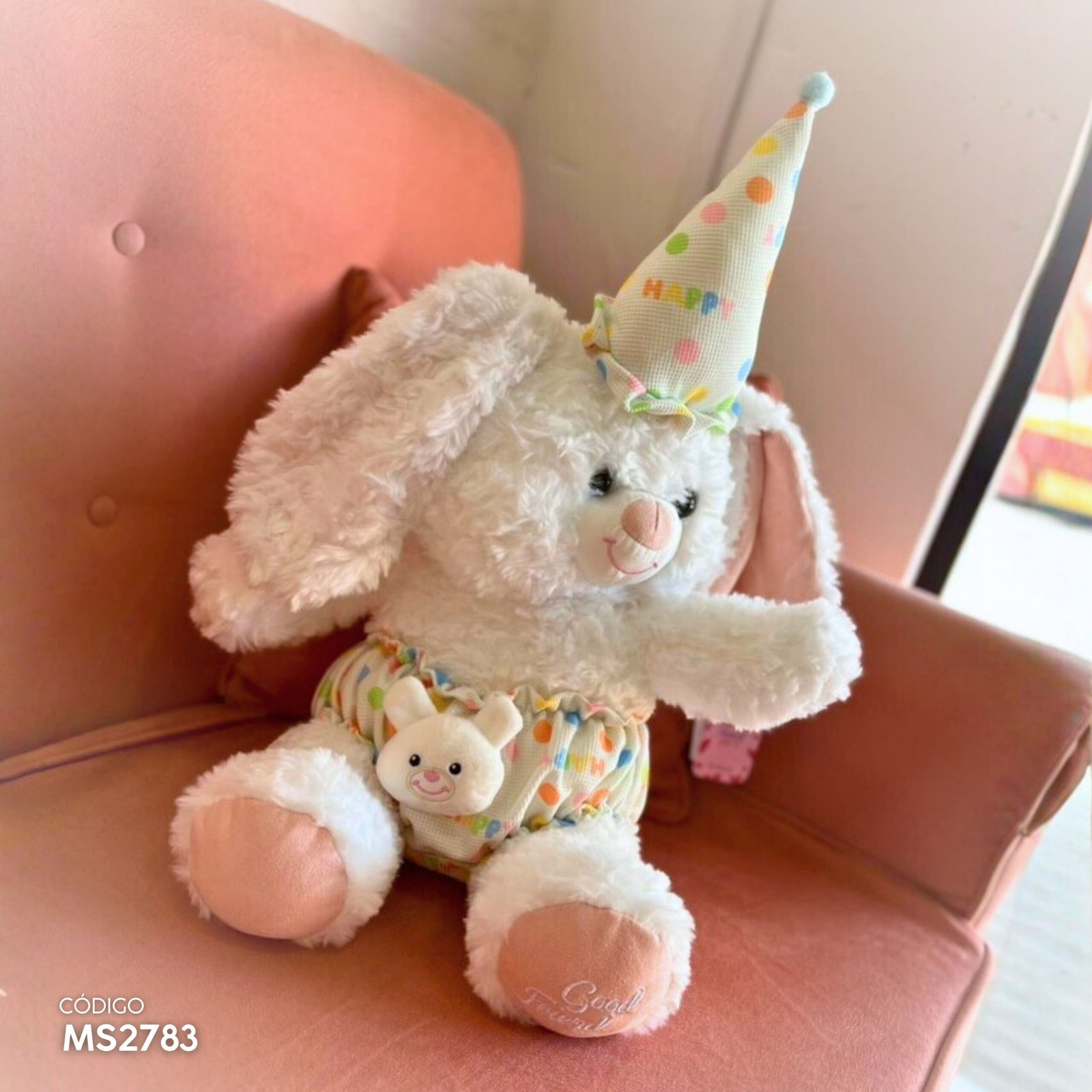 Peluche Conejo Feliz Cumpleaños - Image 3